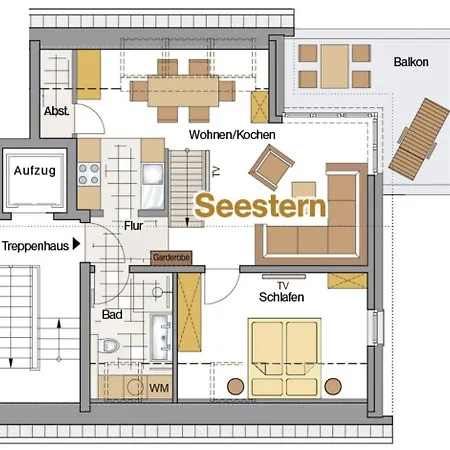Baltic House Penthousewohnung Seestern Apartmán Timmendorfer Strand